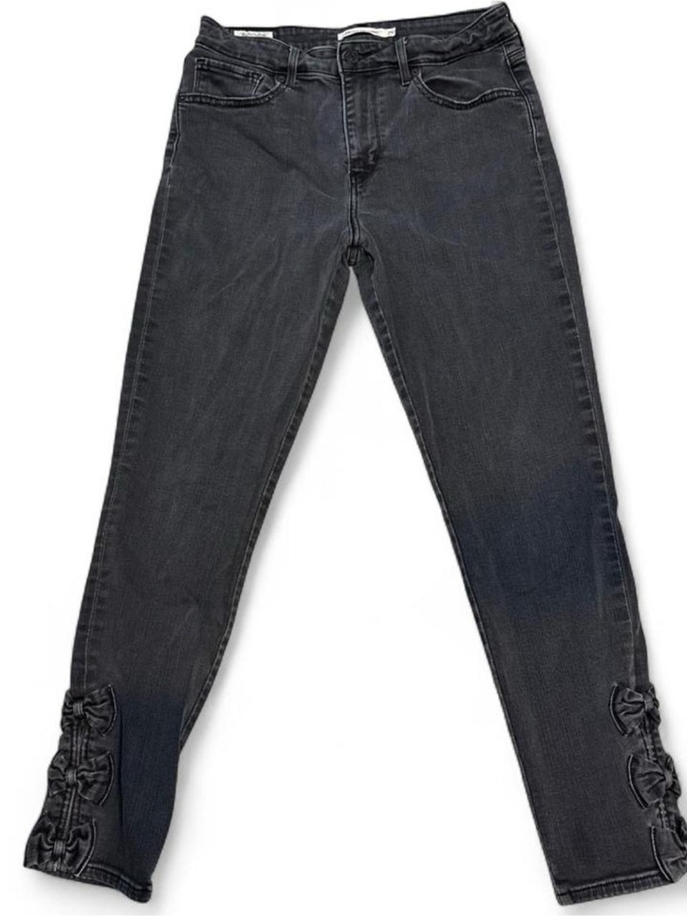 Levi's Black Skinny Jeans with Side Bow Accents